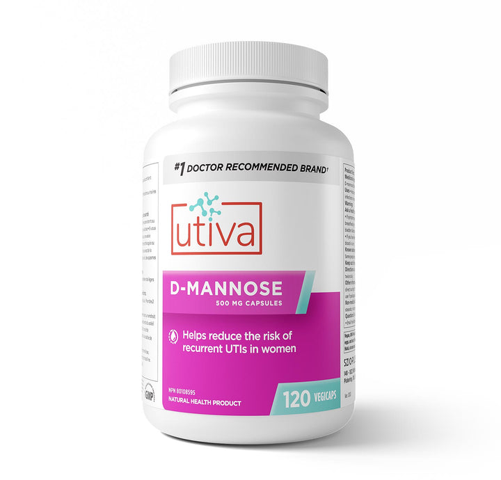 Utiva D-Mannose - 120 Capsules